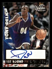 1997 Score Board Visions Signings Tony Delk Autograph Auto FX743