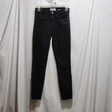 Current/Elliott The High Waist Stiletto Cropped Skinny Jeans From the 70s 24-0