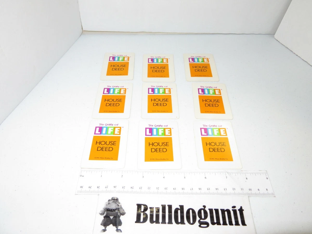 Game Of Life House Deed Cards