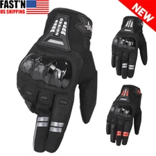 Men Anti-Skid Motorcycle Racing Full Finger Glove Touch Screen Protective Gloves