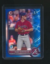 BLAKE BURKHALTER 2022 BOWMAN DRAFT BLUE FOIL PARALLEL 119/150