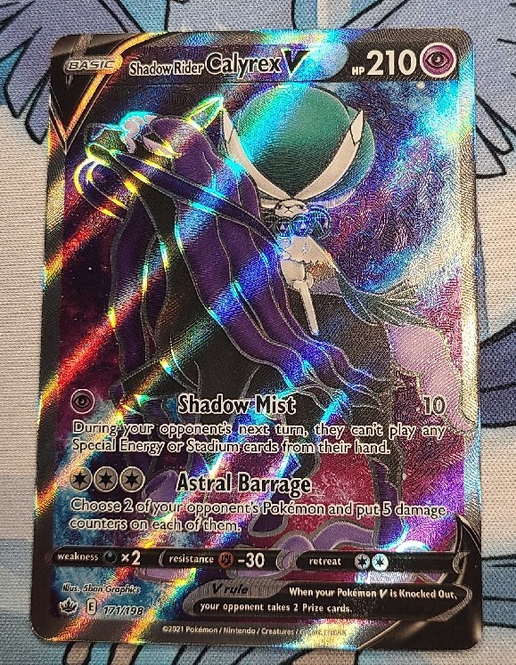 Pokémon TCG Shadow Rider Calyrex V Chilling Reign 171/198 Full Art