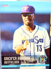 2017 Choice Everett AquaSox Baseball Card of Greifer Andrade #2 (NM) Free Rtns