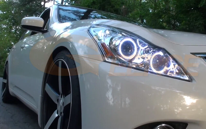 Para INFINITI G25 G35 G37 Q40 Multicolor RGB LED Ojos de Ángel Kit Bluetooth APP Foto 3 de 4