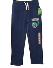 Urban Pipeline Navy Blue FLEECE Sweatpants Adjustable Waist Boys Size 12 Reg NWT