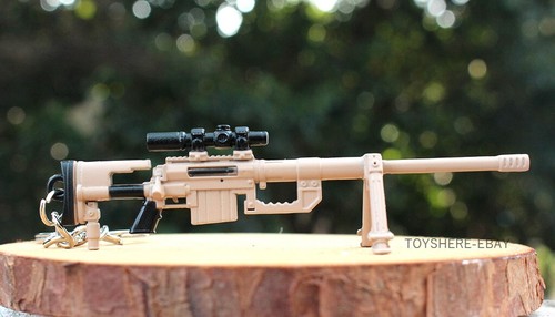Mini Gun M200 Sniper Gewehr Metall Schlüsselanhänger Spielzeug Geschenk 12cm 1:12 - Bild 2 von 2