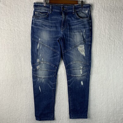 Vtg True Religion Denim Jeans Geno Relaxed Slim Size Mens 33 Actual 36/28