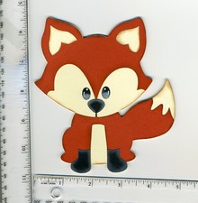Fox Paperpiecing Premade Scrapbooking Paper Piecing CBL 60