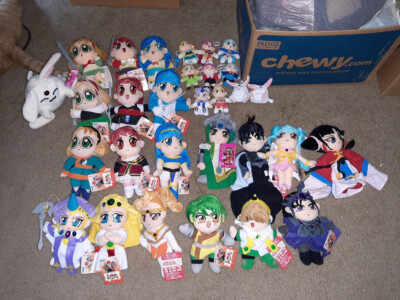 Vintage ANIME   ဗ  Magic Knight Rayearth Plush Doll Figure Toy Clef Eagle Lantis