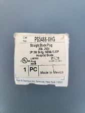 PASS & SEYMOUR PS5466-XHG STRAIGHT BLADE PLUG 20 A Hospital Grade