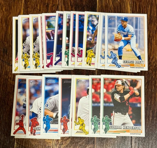 2025 Topps Heritage INSERTS PLAYER ICONS REVISITED NOTABLE AMERICANS THRU YEARS!