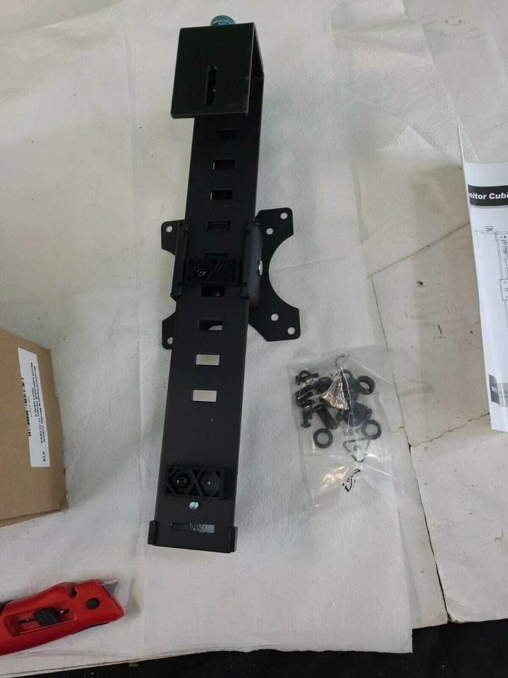 NavePoint 00301176 Hanging Monitor Cubicle Mount Adjustable Hanger 17-32 VESA - Image 4 of 4