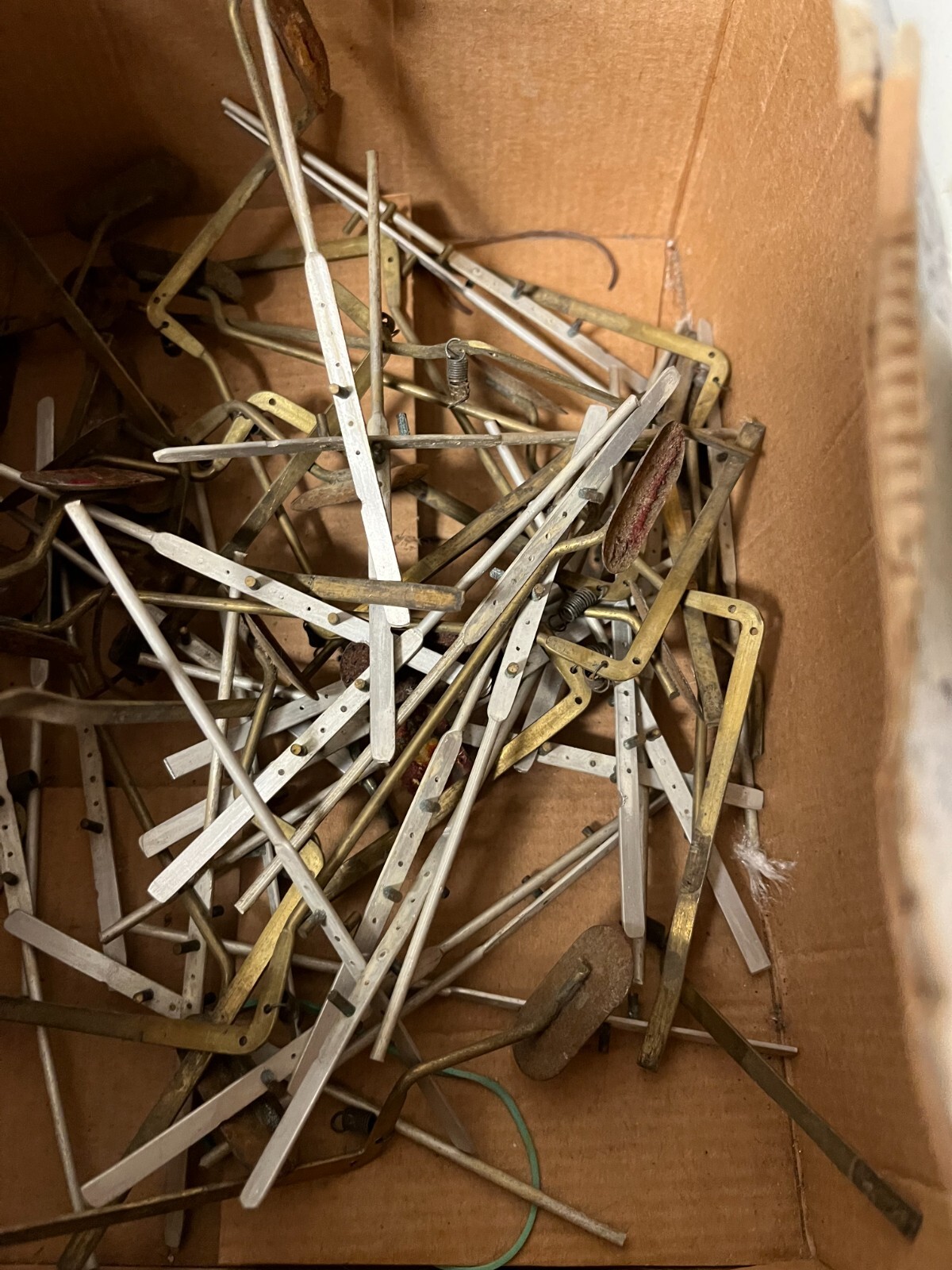 Vintage Accordion Lever Mechanisms Lot Brass & Metal Parts Repair/Restoration