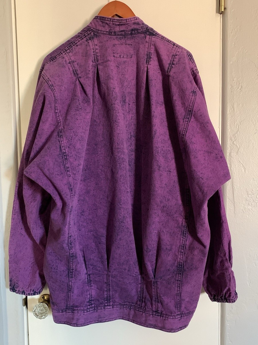 ジャケット・アウター PURPLE STAIN DENIM JACKET NUBIAN（ヌビアン）の「【PURPLE STAIN】SPRAY LOGO DENIM
