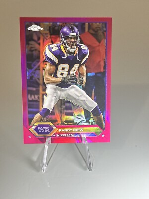2023 RANDY MOSS TOPPS COMPOSITE TOPPS CHROME PINK REFRACTOR PARALLEL /399