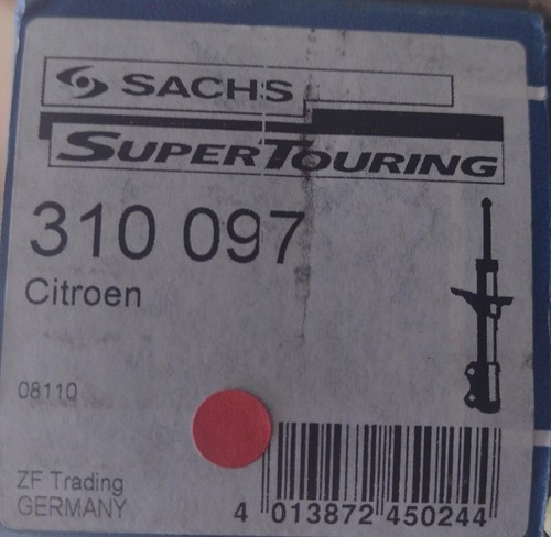 NOS SACHS Super Touring 310 097 Shock Citreon C3,C2 Peugeot 1007 hatchback - Picture 3 of 3