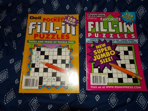 Lot Of 10 Fill In Puzzle Books 2006 Dell Penny Press Mix See Description - Picture 8 of 11