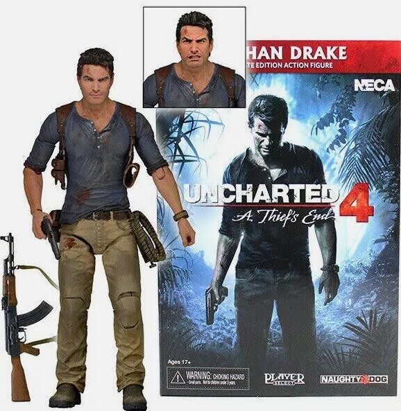 Uncharted 4 Nathan Drake 7-Inch Action Figure Ultimate Movie Collection Toy