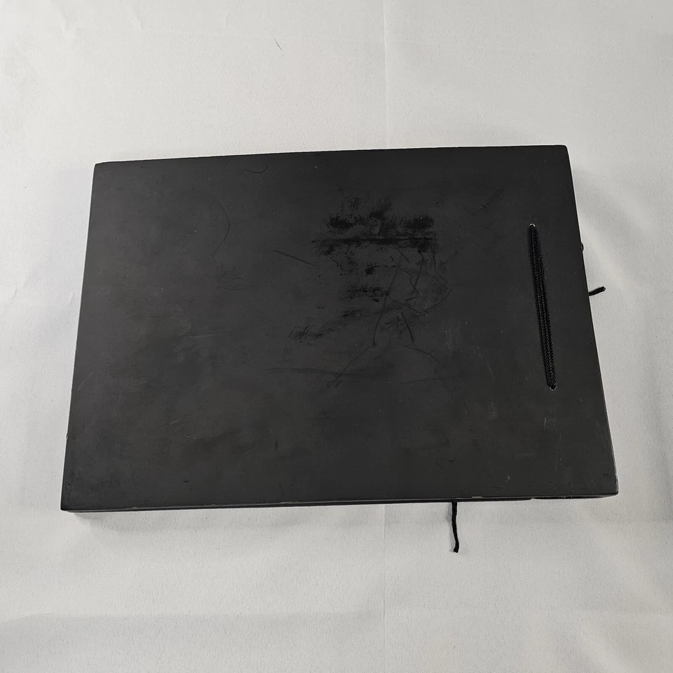 Álbum de fotos asiático vintage rojo y negro geisha oriental pintado a mano Foto 4 de 4