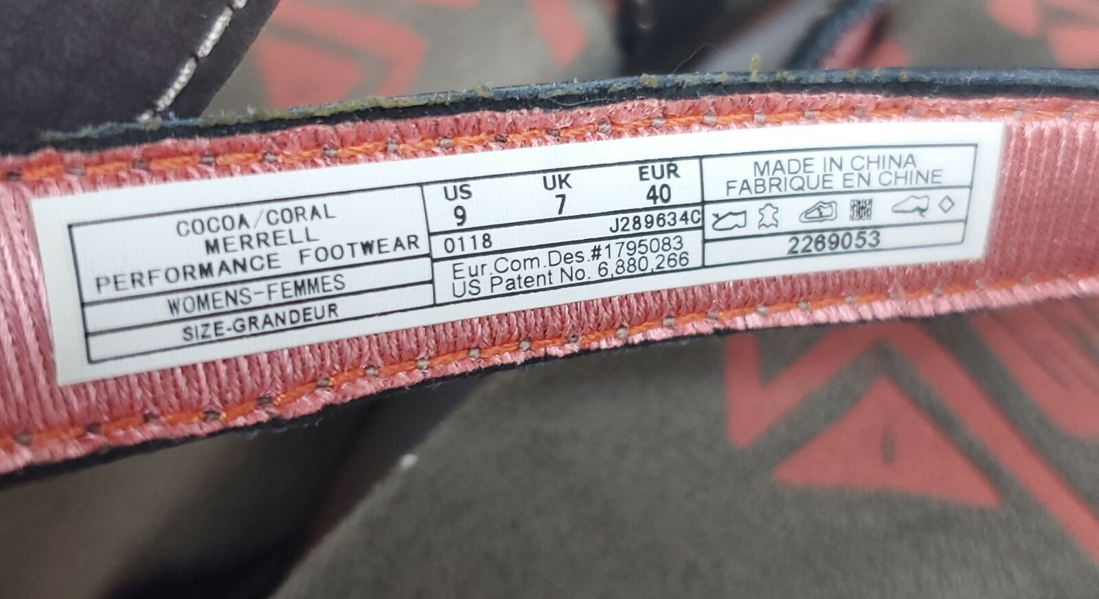 Sandali outdoor Merrell Sandspur taglia 9 donna pelle marrone corallo J289634C