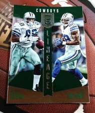MICHAEL IRVIN / DEZ BRYANT 2016 Donruss Elite Lineage Green DALLAS COWBOYS