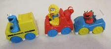 Jim Henson-Sesame Street-Tyco Playtime-3 Vehicles-3" Long-1993-As Shown