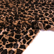 Kurzhaar Kunstfell Fellimitat Mantelstoff Fell Plüsch TeddyStoff Tigerfell Motiv