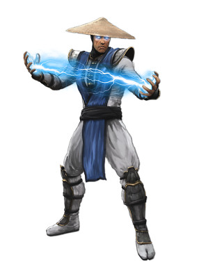 Mortal kombat sticker raiden weatherproof bumper vinyl decal