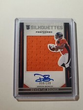 Devontae Booker 2016 Preferred Silhouettes Autograph Jersey Rookie Serial #/199