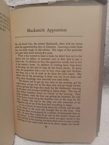 Sparks From The Anvil by Carl Henry Schmidgall Vtg 1953 HC Blacksmithing Stories - Picture 13 of 23