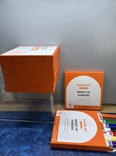 Shuttle Art 8 Pack Broad Tip Bold Color Markers Lot Of 8 - 64 Total New Markers