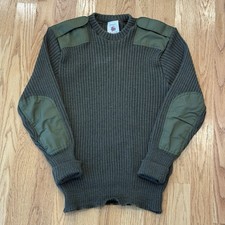 Marine Shop Quantico Wool Commando Sweater Made England Medium