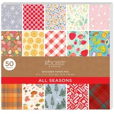 Multicolor All Seasons Paper Pad 12" x 12" - 24 lb/ 110 GSM, 50 sheets