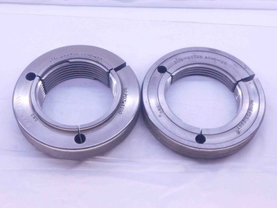 3 3/8 6 STUB ACME 2G THREAD RING GAGES 3.375 GO NO GO P.D.'S = 3.3100 & 3.2867