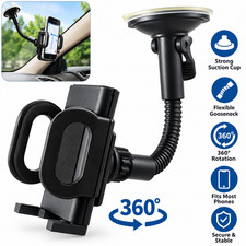 Car Swivel Air Frame Vent Holder + Phone In Car Windscreen Suction Mount Holder 