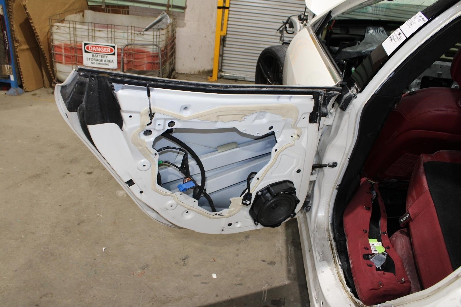 14-20 Ghibli Bianco White Driver LH Left Rear Back LR Door Shell Assy OEM OE WTY