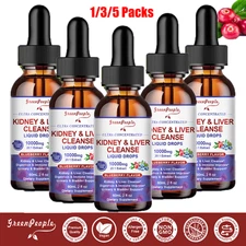 Kidney Cleanse Repair Drop Vegan Kidney Support w/ Cranberry 10000mg