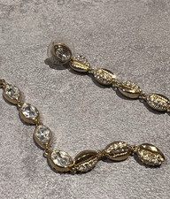 Orecchini originali SWAROVSKI multi wear orecchini oro cristallo conchiglie
