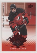 2021 Upper Deck Team Canada Juniors Exclusives 92/250 Corson Ceulemans #20 7mu