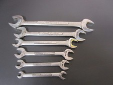 Vintage Craftsman 6 Metric Double Open End Wrench Set -v- 7mm - 24mm