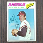 Topps 1977 Nolan Ryan #650 Autographed Los Angeles Angels Baseball Card