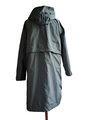Basler Kurzmantel Parka Reißverschluss Taschen Kapuze oliv Gr. 40 / NP 329,95  