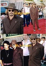 #dd2369 GORGEOUS MAN Johnny Depp 4 Candid 4x6 Photos