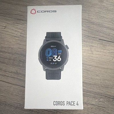 COROS PACE 4 AMOLED GPS Touchscreen Sport Watch w/ Mic, Black 41mm black nylon