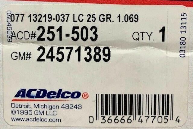 适合 1987 - 1996 年 BUICK 雪佛兰 OLDSMOBILE PONTIAC 水泵 24571389 - 全新 原始设备制造商 — 第 4/4 张图片
