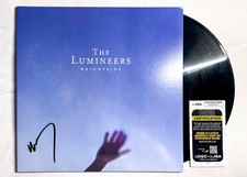 Wesley Schultz Signed THE LUMINEERS BRIGHTSIDE Vinyl Album Record JSA Wesley Schultz Signed THE LUMINEERS BRIGHTSIDE Vinyl Album Record JSA