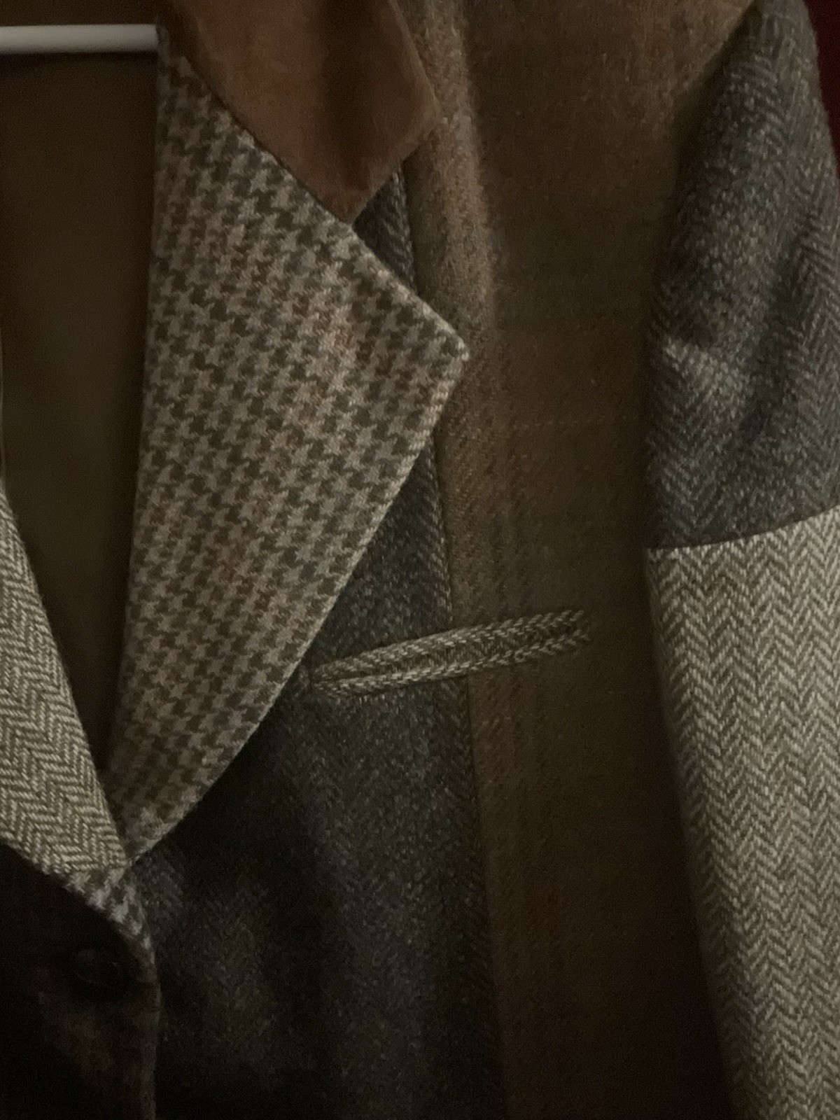 Character Suburban Wear Wool Patchwork Blazer W/ … - image 5