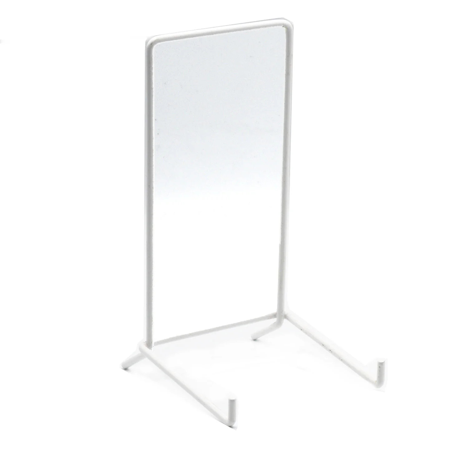 JES Extra Large 165mm Wire Strut Plate Display Stand White (Size 6, 10 Pack)