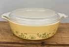 Vintage Pyrex Casserole Dish with Lid Daisy Pattern 471-B 500ml Baking Dish