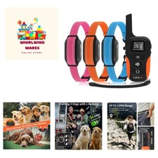 Vibrating Dog Training Collar - No Shock, Waterproof, 3300ft Range for 3 Dogs